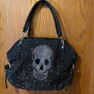 Sparkle skull purse